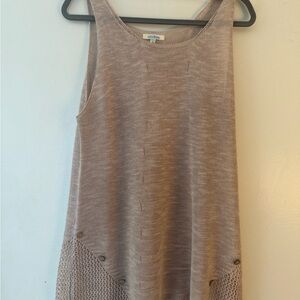 Sleeveless Knit Tank Top in Mauve - Cozy Layering Tank